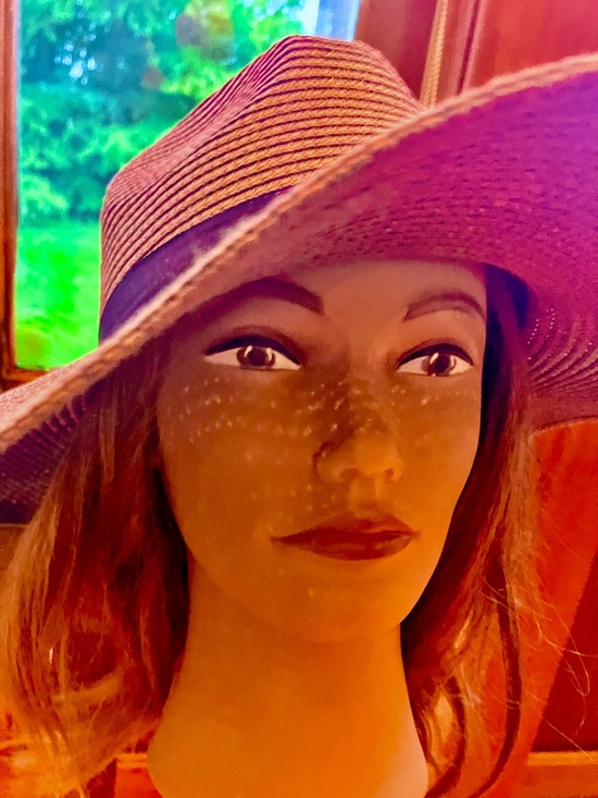 8 OTHER REASONS Wide Brim Brown Straw Hat Women\'s M main image 4